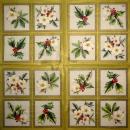 045 Christmas Flowers - 3-ply (cream) - Ihr